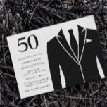 ブラックスーツ&タイ50th誕生日パーティー 招待状<br><div class="desc">ブラックスーツ&タイ50thバースデーパーティーの招待ニッチとネストストアでマッチングコレクションを参照感謝してい多数</div>