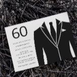 ブラックスーツ&タイ60th誕生日パーティー 招待状<br><div class="desc">ブラックスーツ&タイ60thバースデーパーティーの招待状ニッチとネストストアでマッチングコレクションを参照感謝してい多数</div>