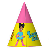 ブラックスーパーヒーローパーティーハット パーティーハット (裏面)