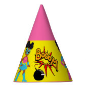 ブラックスーパーヒーローパーティーハット パーティーハット (右)