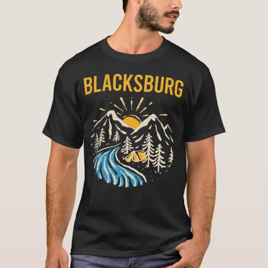 ブラックズバーグの自然風景 Tシャツ (正面)