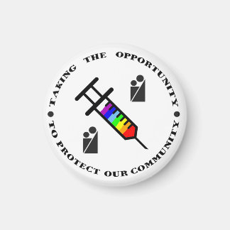 ブラックズバーグ新祝校COVIDワクチン マグネット