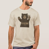 ブラックズバージニアピースベア Tシャツ (正面)