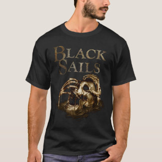 ブラックセイルズゴールデンスカルロゴエッセンシャルTシャツ Tシャツ