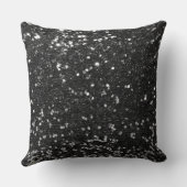 ブラックセクフェイクイングリッター装飾用クッション クッション (裏面)