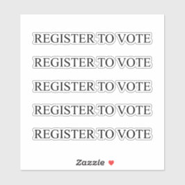 ブラックセリフタイポグラフィに登エレガント録する シール