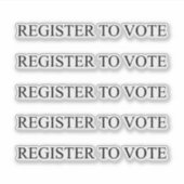 ブラックセリフタイポグラフィに登エレガント録する シール (正面)