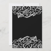 ブラックセルトハートノットフローラブライダルシャワー 招待状 (裏面)