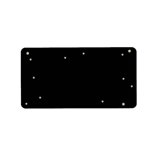 ブラックセルフプリント住所ラベル ラベル (正面)