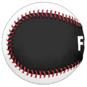 ブラックソフトボールに白を入れる ソフトボール (正面左)