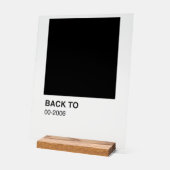 ブラックソングアルバム – 背澄ん景 アクリルサイン (傾斜)