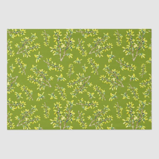 ブラックソーングリーンパターン 薄葉紙 (正面)