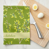 ブラックソーングリーン キッチンタオル (四つ折り)