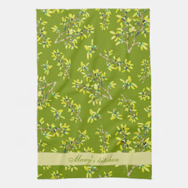 ブラックソーングリーン キッチンタオル