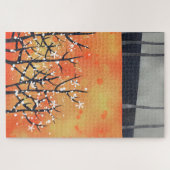 ブラックソーンブロッサム春フローラサンゴ ジグソーパズル (横)