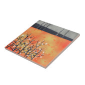 ブラックソーンブロッサム春ランドスケープサンゴ タイル (側面)