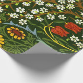 ブラックソーンヴィンテージパターン ラッピングペーパー (角)