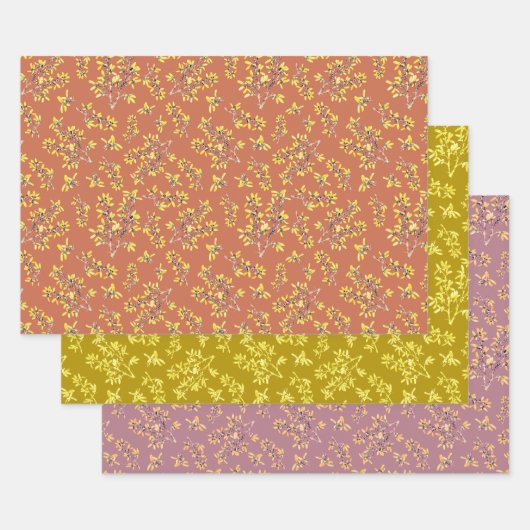 ブラックソーン秋の色の中抱き枕 ラッピングペーパーシート (セット)