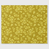 ブラックソーン金ゴールド ラッピングペーパー (フラット)