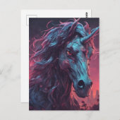 ブラックゾンビユニコーン ポストカード (正面/裏面)