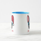 ブラックタおもしろいンフレンチサンタポーズクリスマス マグカップ (中央)