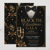 ブラックタイのクリスマス・ガラ 招待状 (正面/裏面)