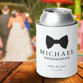 ブラックタイの結婚式仲人　名入れ結婚式 缶クーラー