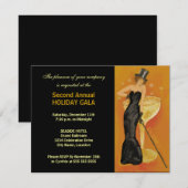 ブラックタイイベントフォーマル 招待状 (正面/裏面)