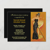 ブラックタイイベント フォーマル 招待状 (正面/裏面)