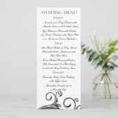 ブラックタイイベント – メニューカード メニュー (スタンド正面)