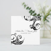 ブラックタイイベント-結婚式招待状 招待状 (スタンド正面)