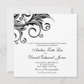 ブラックタイイベント-結婚式招待状 招待状 (裏面)