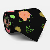 ブラックタイウィズピーチフローラ ネクタイ (ロール)