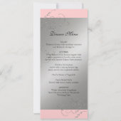 ブラックタイエレガンスシルバー結婚式招待状 招待状 (裏面)