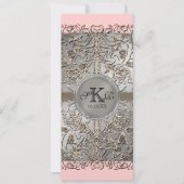 ブラックタイエレガンスシルバー結婚式招待状 招待状 (正面)