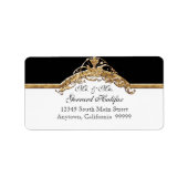 ブラックタイエレガンス2ゴールデンマッチング住所 シール (正面)