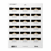 ブラックタイエレガンス2ゴールデンマッチング住所 シール (フルシート)