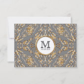 ブラックタイエレガンス2、ゴールデンウェディングレセプション 招待状 (裏面)