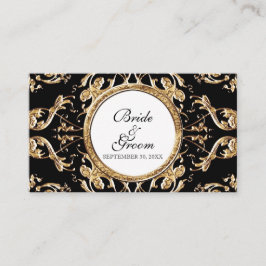 ブラックタイエレガンス2 -結婚のエスコート座席カード プレイスカード