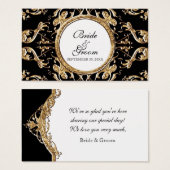 ブラックタイエレガンス2 -結婚式の引き出物ギフトラベル (正面&裏面)