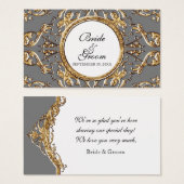 ブラックタイエレガンス2 -結婚式の引き出物ギフトラベル (正面&裏面)