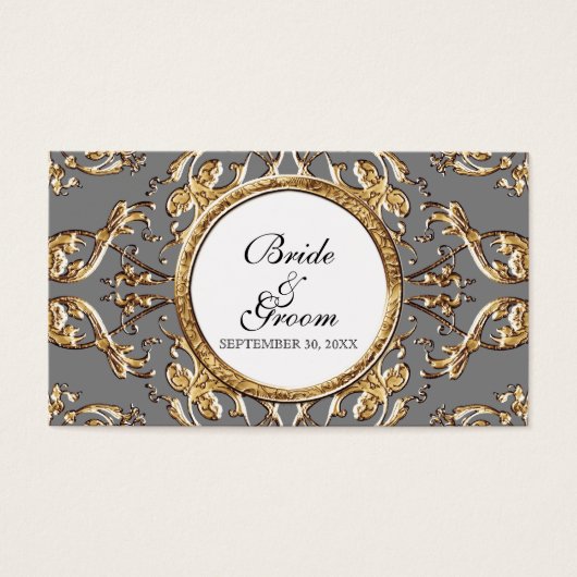 ブラックタイエレガンス2 -結婚式の引き出物ギフトラベル (正面)