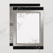 ブラックタイエレガンス、サンキューノートカード サンキューカード (正面/裏面)