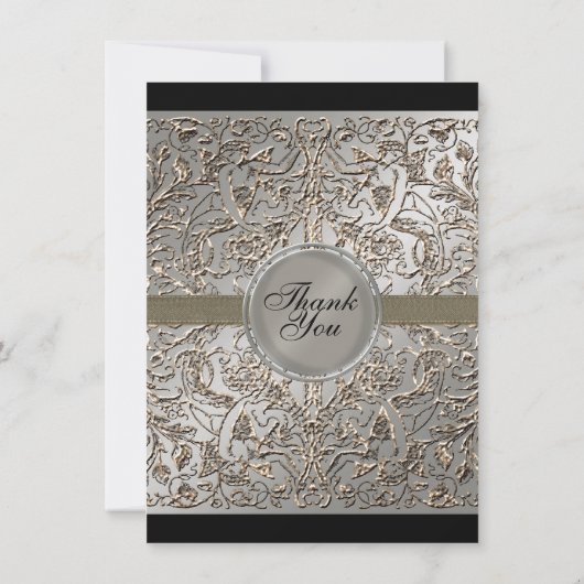 ブラックタイエレガンス、サンキューノートカード サンキューカード (裏面)