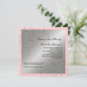 ブラックタイエレガンス、シルバーセーブ・ザ・デイト招待状 セーブザデート (スタンド正面)