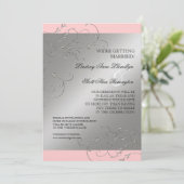 ブラックタイエレガンス、シルバーセーブ・ザ・デイト招待状 セーブザデート (スタンド正面)