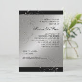 ブラックタイエレガンス、ブライダルシャワー招待状 招待状 (スタンド正面)