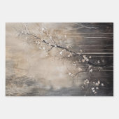 ブラックタイエレガントムーディヘビーウェイト減退 ラッピングペーパーシート (正面2)