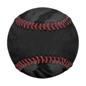 ブラックタイガースキンプリント新規 野球ボール (裏面)
