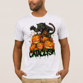 ブラックタイガー・ジャックオーランタン・カタクリズム Tシャツ (正面)